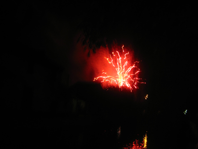 Feuerwerk am ersten Tag